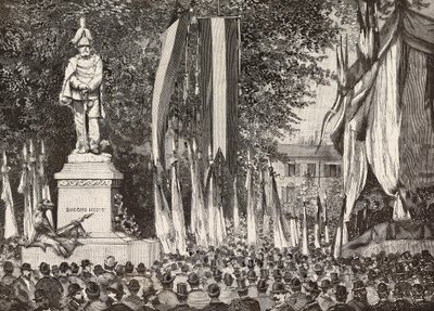 Unveiling the monument to General Giacomo Medici, Milan by Italian School