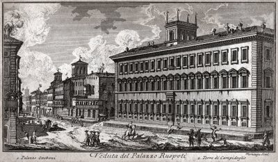 Via del Corso, Rome by Italian School