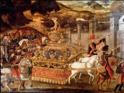 Victory of Lucius Aemilius Paullus over Persee king of Macedonian (detail) by Italian School