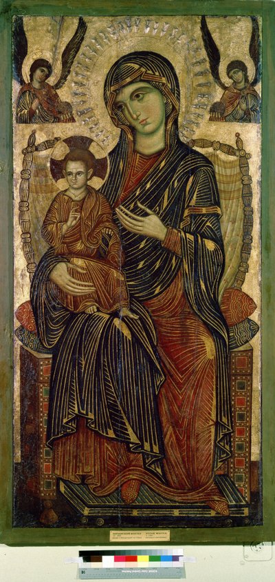 Virgin and Child Enthroned by Italian School