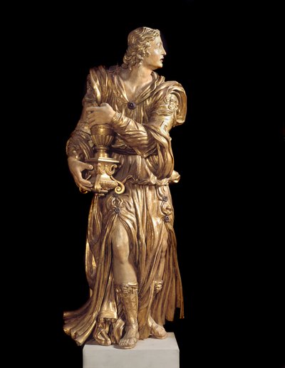 View of One of the Wooden Angels in the Chapel of Bardi di Vernio by Italian School