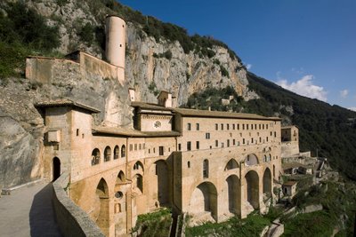 View of the Monastery of St. Benedetto (Sacro Speco) by Italian School