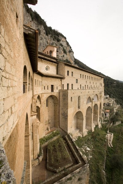 View of the Monastery of St. Benedetto (Sacro Speco) by Italian School