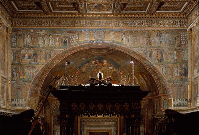View of the apse, with Christ in Majesty and scenes from the Life of Christ by Italian School