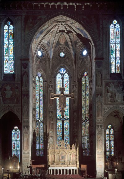 View of the Cappella Maggiore of the Church of Santa Croce by Italian School