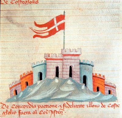 View of the Castle of Castiglione in Tuscany by Italian School