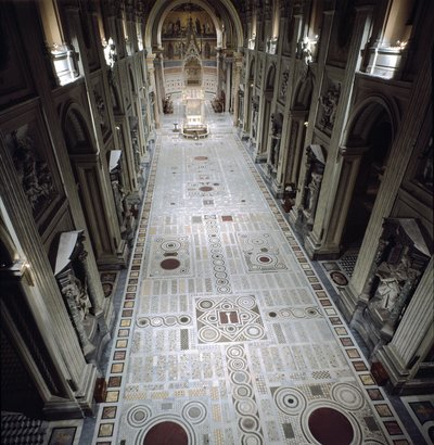 View of the central nave of St. John
