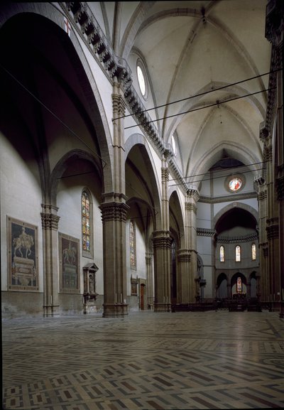View of the interior of the Cathedral of Florence by Italian School