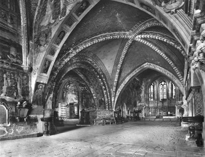 View of the Interior of the Lower Church by Italian School