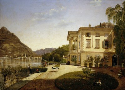 Villa La Roda in Blevio, on Lake Como (owned by Giuditta Pasta from 1827, now destroyed) by Italian School