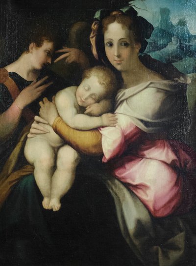 Virgin and Child, Unknown Artist from Tuscany, Mid 16th Century by Italian School