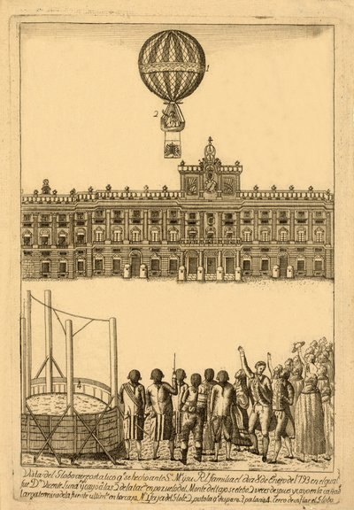 Vista del Globo Areostatico by Italian School