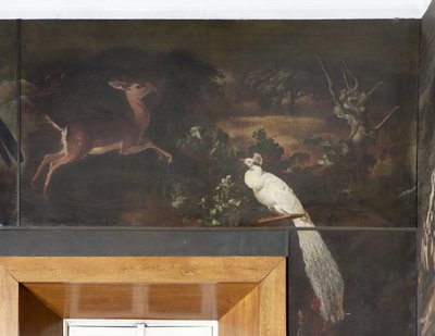White Peacock and Roe Deer, Myth of Orpheus by Italian School