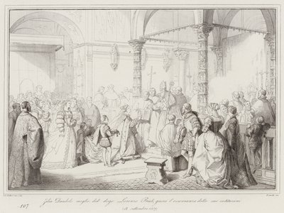 Zilia Dandolo, wife of Doge Lorenzo Priuli, swears to observe her constitutions by Italian School