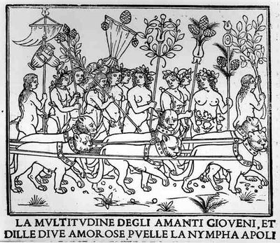 The Multitude of Young Lovers, and the Divine Amorous Maidens, the Nymph Apoli by Italian School Italian School