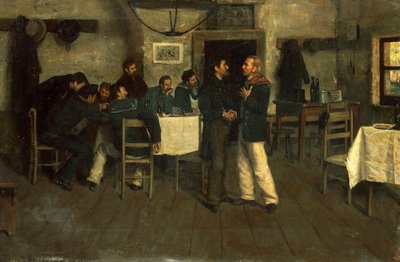 Meeting between Giuseppe Garibaldi and Giovanni Battista Cuneo in Taganrog, on the Black Sea by Italo Nunes Vais