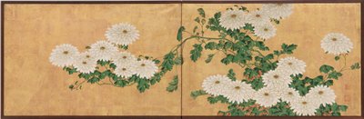 Chrysanthemums, Edo Period by Ito Jakuchu