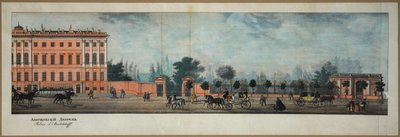 The Anichkov Palace. From the Panorama of the Nevsky Prospekt by Ivan Alekseevich Ivanov