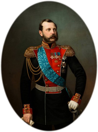 Portrait of Emperor Alexander II 1818-1881 by Ivan Alexeevich Tyurin