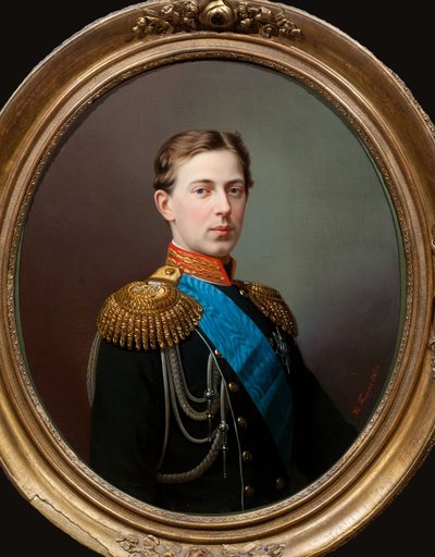Portrait of Tsarevich Nicholas Alexandrovich of Russia 1843-1865, 1865 by Ivan Alexeevich Tyurin