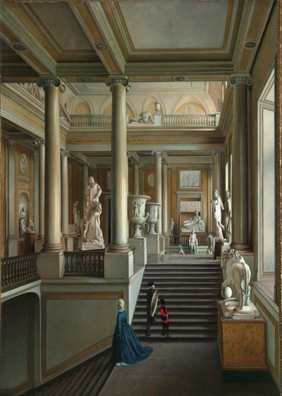 Main Staircase of Fine Arts Academy in St. Petersburg by Ivan Alexeyevich Ivanov