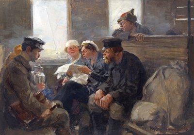 Group of Bolsheviks on a Train by Ivan Alexeyevich Vladimirov by Ivan Alexeyevich Vladimirov