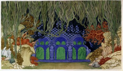Stage Design for the Opera Sadko by N. Rimsky-Korsakov by Ivan Yakovlevich Bilibin