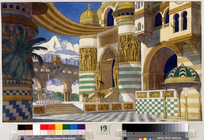 Stage Design for the Opera Ruslan and Ludmila by M. Glinka by Ivan Yakovlevich Bilibin
