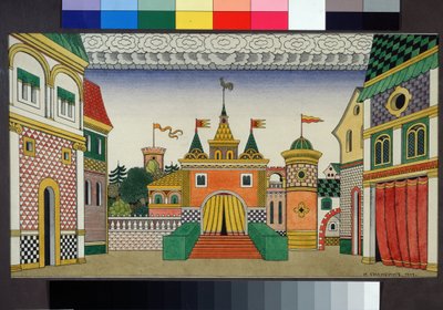 Stage Design for the Opera The Golden Cockerel by N. Rimsky-Korsakov by Ivan Yakovlevich Bilibin