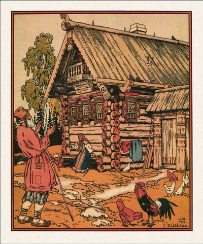 Illustration to The Tale of the Fisherman and the Fish by Ivan Yakovlevich Bilibin