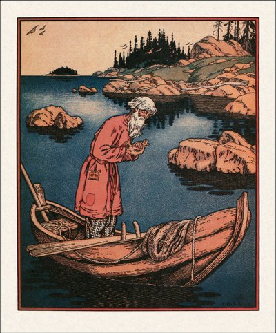 Illustration to The Tale of the Fisherman and the Fish by Ivan Yakovlevich Bilibin