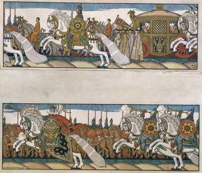 The Army of Tsar Dadon. Illustration for the Tale 