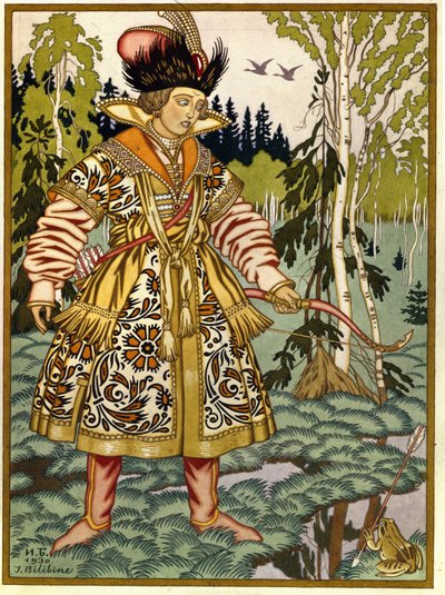 Ivan Tsarevich and the Frog Princess. Traditional Russian Tale. by Ivan Yakovlevich Bilibin