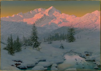 At the Foot of the Garmisch Mountains, Bavaria by Ivan Fedorovich Choultse
