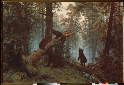 Morning in a Pinewood by Ivan Ivanovich Shishkin