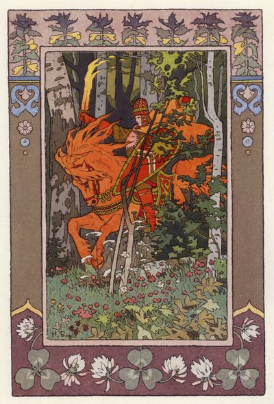 Illustration for Vassilisa The Beautiful by Ivan Yakovlevich Bilibin