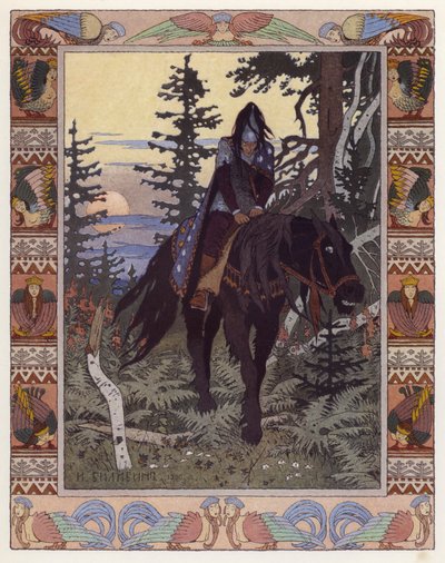 Illustration for Vassilisa The Beautiful by Ivan Yakovlevich Bilibin