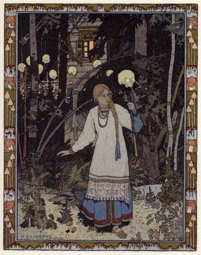 Illustration for Vassilisa The Beautiful by Ivan Yakovlevich Bilibin