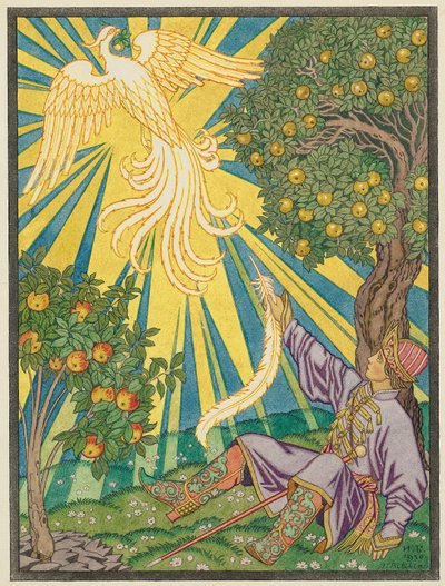 Ivan Tsarevich and the Firebird by Ivan Yakovlevich Bilibin