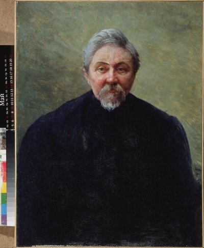 Portrait of the Writer Dmitry Mamine-Sibiryak (1852-1912) by Ivan Kirillovich Parkhomenko