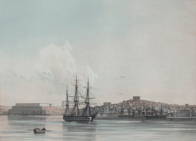 New Marine Barracks and Inner Harbor of Sevastopol by Ivan Konstantinovich Aivazovsky