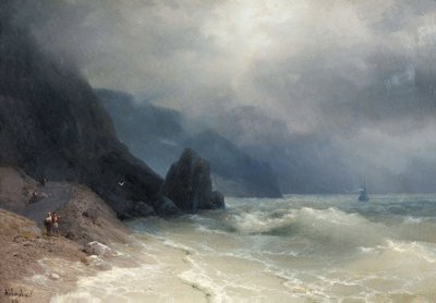 Seashore by Ivan Konstantinovich Aivazovsky