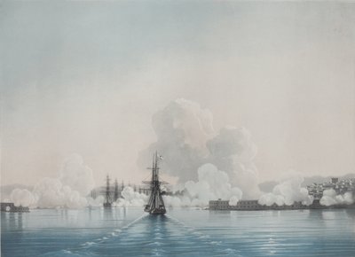 Sevastopol. Fort Constantine. Fort Nicholas, 1850s by Ivan Konstantinovich Aivazovsky