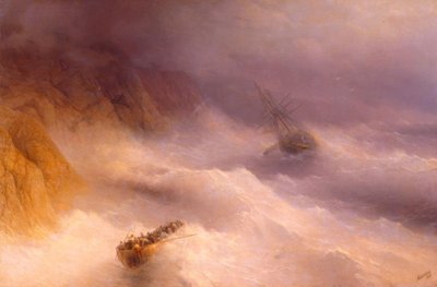Storm at Cape Aija by Ivan Konstantinovich Aivazovsky