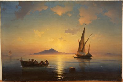 The Bay of Naples by Ivan Konstantinovich Aivazovsky
