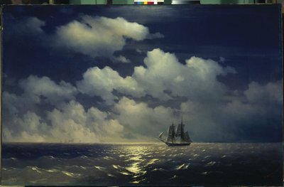 The Brig Mercury Encounter After Defeating Two Turkish Ships of the Russian Squadron by Ivan Konstantinovich Aivazovsky