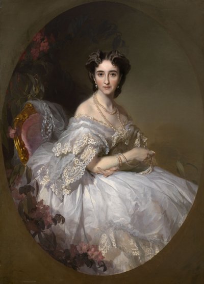 Portrait of Anastasia Ushakova, née Koni 1824-1902 by Ivan Kosmich Makarov