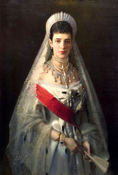 Portrait of Empress Maria Feodorovna, Princess Dagmar of Denmark by Ivan Kramskoy