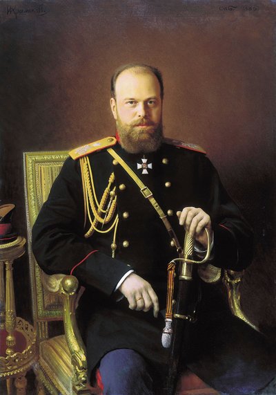Portrait of the Emperor Alexander III by Ivan Kramskoy