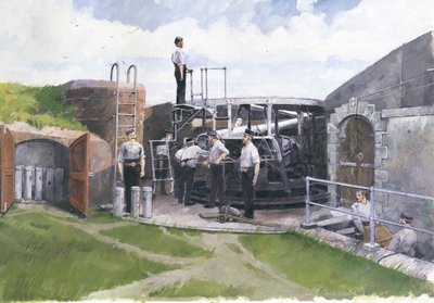 Cannon Post, Pendennis Castle, Cornwall by Ivan Lapper